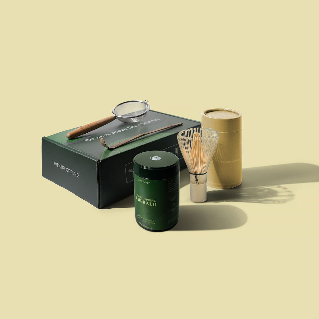 The Ceremonial Matcha Starter Bundle - Matcha and Bamboo Accessories