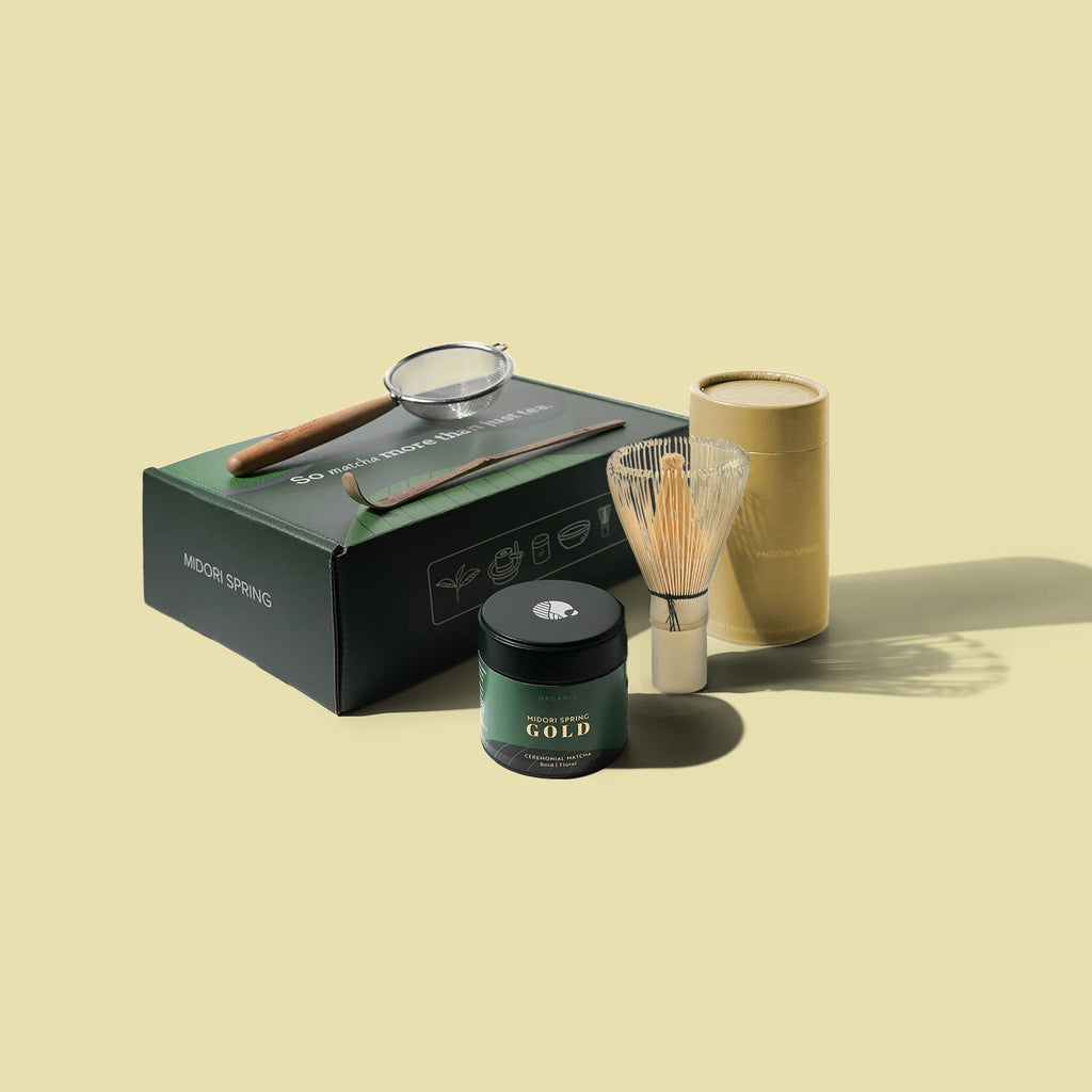 The Ceremonial Matcha Starter Bundle - Matcha and Bamboo Accessories