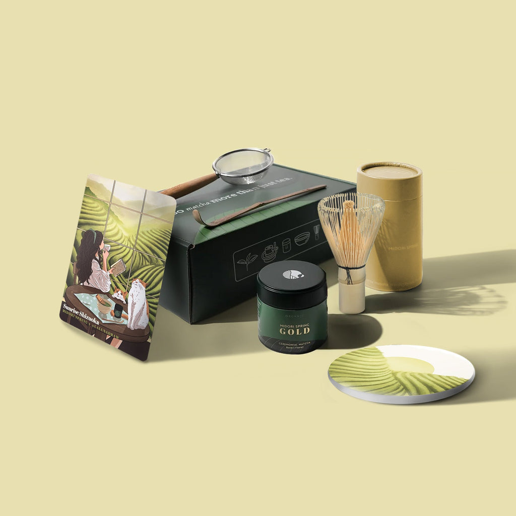 The Ceremonial Matcha Starter Bundle - Matcha and Bamboo Accessories